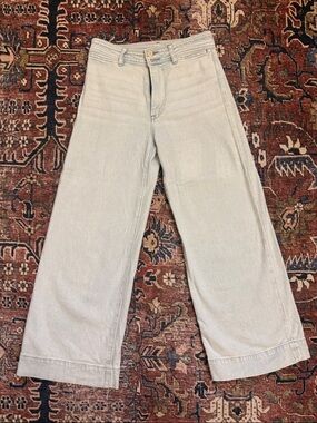 FAHERTY Harbor Crop Jean - Ocean Mist Wash
